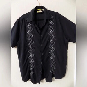 ⭐️ ⭐️ ⭐️ Men's Silk blend (73% silk & 27% Cotton) Cubavera button-down shirt